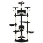 Rascador para gatos con poste de sisal negro y blanco 203 cm de , Mobiliario para gatos - Ref: Foro24-170530, Precio: 143,01 ...