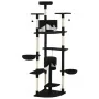 Rascador para gatos con poste de sisal negro y blanco 203 cm de , Mobiliario para gatos - Ref: Foro24-170530, Precio: 143,01 ...