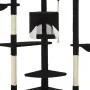 Rascador para gatos con poste de sisal negro y blanco 203 cm de , Mobiliario para gatos - Ref: Foro24-170530, Precio: 143,01 ...