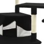 Rascador para gatos con poste de sisal negro y blanco 203 cm de , Mobiliario para gatos - Ref: Foro24-170530, Precio: 143,01 ...
