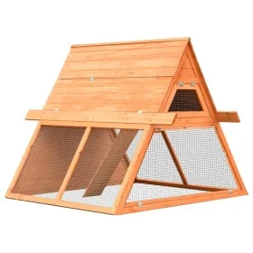 Conejera de madera maciza de pino y abeto 152x128x108 cm von , Käfige und Lebensräume für Kleintiere - Ref: Foro24-170643, Pr...