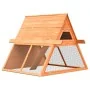 Conejera de madera maciza de pino y abeto 152x128x108 cm von , Käfige und Lebensräume für Kleintiere - Ref: Foro24-170643, Pr...