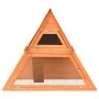 Conejera de madera maciza de pino y abeto 152x128x108 cm von , Käfige und Lebensräume für Kleintiere - Ref: Foro24-170643, Pr...