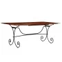 Mesa de comedor madera maciza acabado miel 200x100x76 cm by , Kitchen and dining tables - Ref: Foro24-245643, Price: 285,51 €...