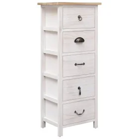 Armario auxiliar de madera de paulownia 35x25x87 cm by , Drawers - Ref: Foro24-284077, Price: 130,06 €, Discount: %