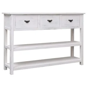 Aparador de madera blanco envejecido 115x30x76 cm by , Sideboards - Ref: Foro24-284172, Price: 190,15 €, Discount: %