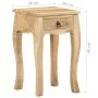 Mesita de noche de madera maciza de mango 28x28x46 cm von , Nachttische - Ref: Foro24-321707, Preis: 94,16 €, Rabatt: %