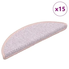 Alfombrilla autoadhesiva escalera sisal 15 uds rosa 56x17x3 cm by , Stair mats - Ref: Foro24-326864, Price: 76,46 €, Discount: %