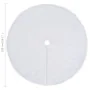 Falda del árbol de Navidad blanca 150 cm cuero sintético de , Cubrepié del árbol de Navidad - Ref: Foro24-330271, Precio: 25,...