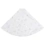 Falda del árbol de Navidad de lujo blanca cuero sintético 122cm by , Christmas tree footmuff - Ref: Foro24-330273, Price: 23,...