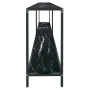 Mesa consola vidrio templado negro 220x35x75,5 cm de , Mesas auxiliares - Ref: Foro24-331713, Precio: 135,97 €, Descuento: %