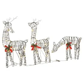 Familia de renos de Navidad 90 LED ratán blanco cálido by , Christmas lights - Ref: Foro24-372166, Price: 103,15 €, Discount: %