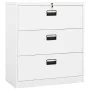 Armario archivador de acero blanco 90x46x103 cm by , Filing cabinets - Ref: Foro24-336290, Price: 330,81 €, Discount: %