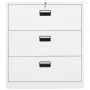Armario archivador de acero blanco 90x46x103 cm by , Filing cabinets - Ref: Foro24-336290, Price: 330,81 €, Discount: %