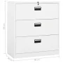 Armario archivador de acero blanco 90x46x103 cm by , Filing cabinets - Ref: Foro24-336290, Price: 330,81 €, Discount: %