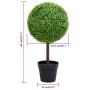 Planta de boj artificial forma de bola con maceta verde 50 cm by , artificial flora - Ref: Foro24-336509, Price: 43,37 €, Dis...