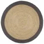 Alfombra hecha a mano de yute con borde gris oscuro 240 cm von , Teppiche - Ref: Foro24-343607, Preis: 131,22 €, Rabatt: %