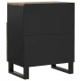 Mesita de noche madera mango madera contrachapada 50x33x62 cm by , Nightstands - Ref: Foro24-350667, Price: 107,80 €, Discoun...