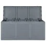Caja de almacenaje para jardín PP aspecto de ratán gris 270 L de , Cajas de almacenaje para exteriores - Ref: Foro24-364061, ...
