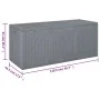 Caja de almacenaje para jardín PP aspecto de ratán gris 270 L de , Cajas de almacenaje para exteriores - Ref: Foro24-364061, ...