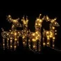 Renos de Navidad 4 unidades ratán 160 LEDs blanco cálido by , Christmas lights - Ref: Foro24-3200674, Price: 84,00 €, Discoun...