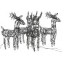 Renos de Navidad 4 unidades ratán 160 LEDs blanco cálido by , Christmas lights - Ref: Foro24-3200674, Price: 84,00 €, Discoun...