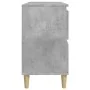 Armario de lavabo madera contrachapada gris hormigón 80x33x60cm de , Tocadores de baño - Ref: Foro24-821272, Precio: 93,64 €,...