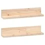 Estantes de pared 2 uds madera maciza de pino 50x11x9 cm by , Shelves and shelves - Ref: Foro24-823599, Price: 17,71 €, Disco...