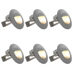 Lámparas LED de pared para jardín 6 uds. redonda plateada 5 W von , Außenbeleuchtung - Ref: Foro24-45655, Preis: 56,57 €, Rab...