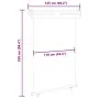 Toldo lateral de balcón color crema 125x250 cm by , Umbrellas - Ref: Foro24-48419, Price: 72,59 €, Discount: %