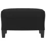 Reposapiés de cuero sintético negro 60x50x41 cm by , Ottomans - Ref: Foro24-349335, Price: 53,35 €, Discount: %