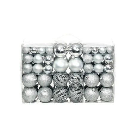 Lote de bolas de Navidad 100 unidades plateadas 3/4/6 cm von , Festliche Dekorationen - Ref: Foro24-245712, Preis: 22,86 €, R...