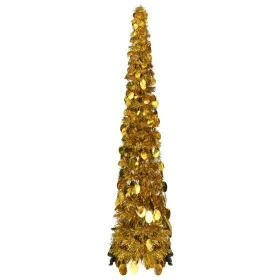 Árbol de Navidad artificial emergente PET dorado 120 cm by , Christmas trees - Ref: Foro24-320982, Price: 23,28 €, Discount: %