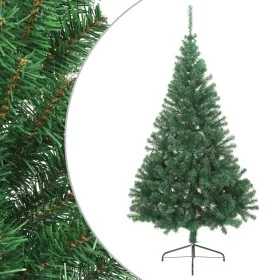 Medio árbol de Navidad artificial con soporte PVC verde 240 cm by , Christmas trees - Ref: Foro24-328416, Price: 65,85 €, Dis...
