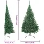 Medio árbol de Navidad artificial con soporte PVC verde 240 cm by , Christmas trees - Ref: Foro24-328416, Price: 65,85 €, Dis...