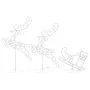 Renos voladores y trineo blanco cálido 260x21x87 cm von , Weihnachtsbeleuchtung - Ref: Foro24-328511, Preis: 65,33 €, Rabatt: %