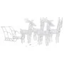Decoración navideña renos y trineo acrílico 280x28x55 cm by , Christmas lights - Ref: Foro24-328524, Price: 151,35 €, Discoun...
