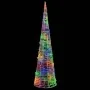 Pirámide decorativa cono acrílico luces LED de colores 90 cm de , Luces de Navidad - Ref: Foro24-329804, Precio: 54,55 €, Des...