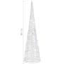 Pirámide decorativa cono acrílico luces LED de colores 90 cm de , Luces de Navidad - Ref: Foro24-329804, Precio: 54,55 €, Des...