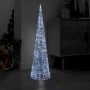 Pirámide decorativa cono acrílico luces LED blanco frío 120 cm de , Luces de Navidad - Ref: Foro24-329806, Precio: 93,42 €, D...