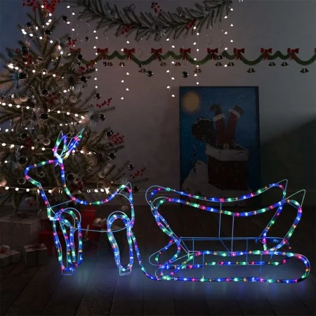 Decoración navideña para jardín renos y trineo 252 LEDs von , Weihnachtsbeleuchtung - Ref: Foro24-329810, Preis: 60,27 €, Rab...