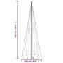 Árbol de Navidad con pincho 732 LED de colores 500 cm by , Christmas trees - Ref: Foro24-343560, Price: 81,19 €, Discount: %