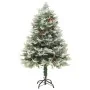 Árbol de Navidad con luces y piñas PVC PE verde 120 cm by , Christmas trees - Ref: Foro24-344295, Price: 74,52 €, Discount: %