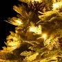 Árbol de Navidad con luces y piñas PVC PE verde 120 cm by , Christmas trees - Ref: Foro24-344295, Price: 74,52 €, Discount: %