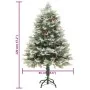 Árbol de Navidad con luces y piñas PVC PE verde 120 cm by , Christmas trees - Ref: Foro24-344295, Price: 74,52 €, Discount: %