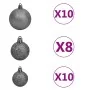 Árbol de Navidad helado con luces, bolas y piñas 210 cm de , Arboles de navidad - Ref: Foro24-3077897, Precio: 157,87 €, Desc...