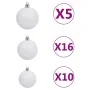 Árbol de Navidad helado con luces, bolas y piñas 210 cm de , Arboles de navidad - Ref: Foro24-3077897, Precio: 157,87 €, Desc...
