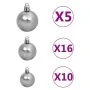 Árbol de Navidad helado con luces, bolas y piñas 210 cm de , Arboles de navidad - Ref: Foro24-3077897, Precio: 157,87 €, Desc...
