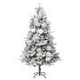 Árbol de Navidad con nieve, luces LED y piñas PVC y PE 225 cm von , Weihnachtsbäume - Ref: Foro24-3094562, Preis: 250,54 €, R...