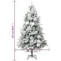 Árbol de Navidad con nieve, luces LED y piñas PVC y PE 225 cm von , Weihnachtsbäume - Ref: Foro24-3094562, Preis: 250,54 €, R...